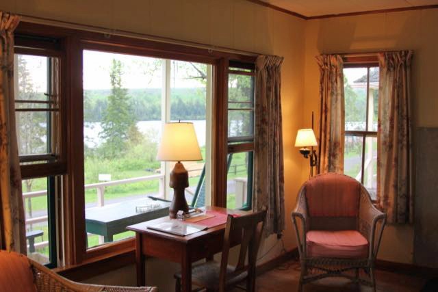 Cabin livingroom at Quimby Country in Vermont's Northeast Kingdom