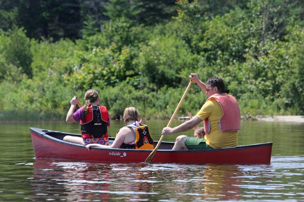 Canoeing at Quimby's in Vermont